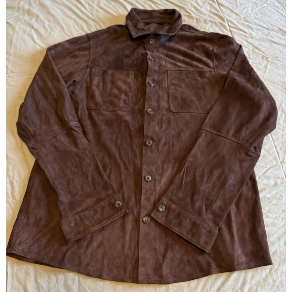 Williams & Kent Size XL Brown Goat Suede Men